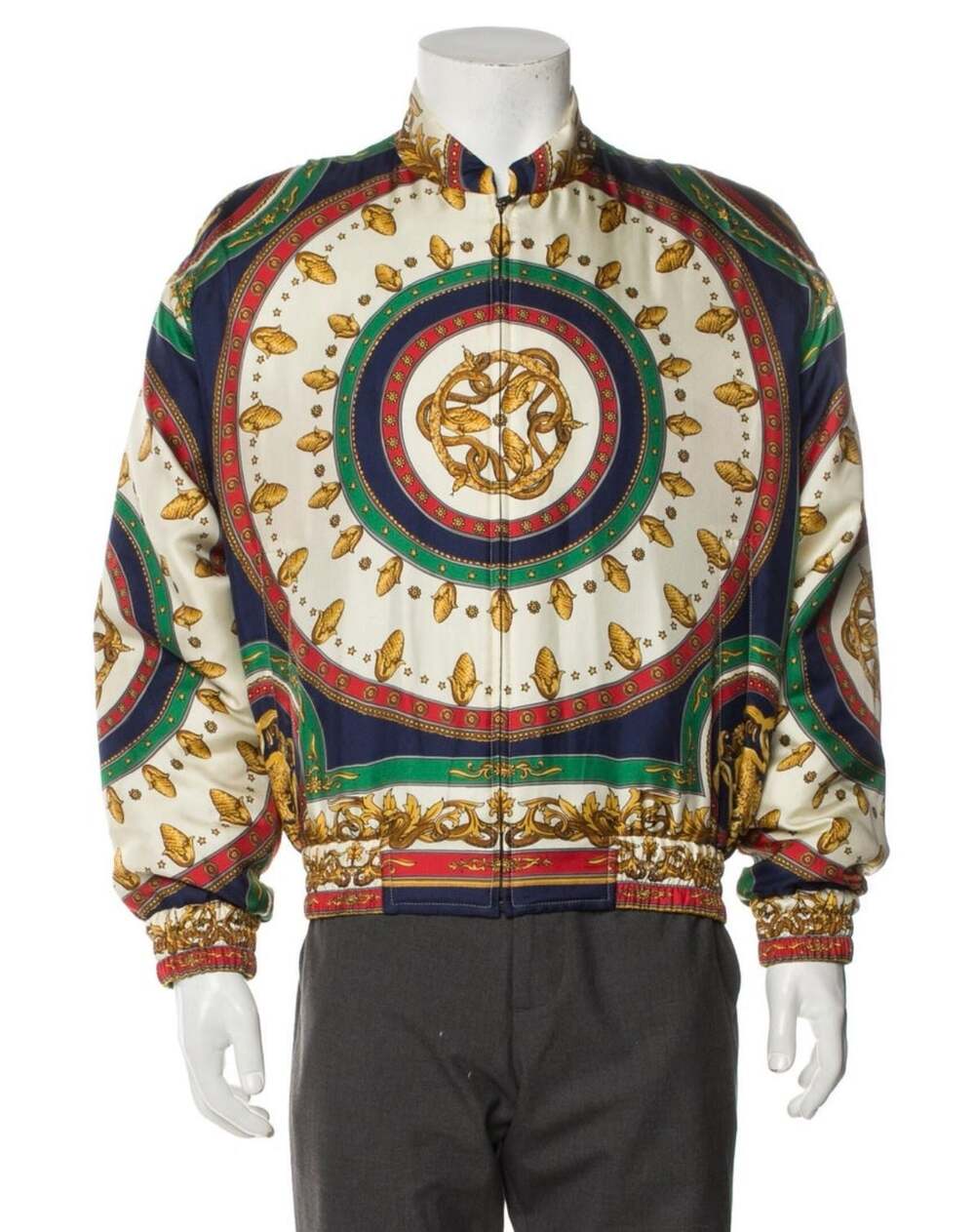 GUCCI MLB Giants Fall 2019 Size 44 Multi Color Polyamide Embellishment Jacket Fo